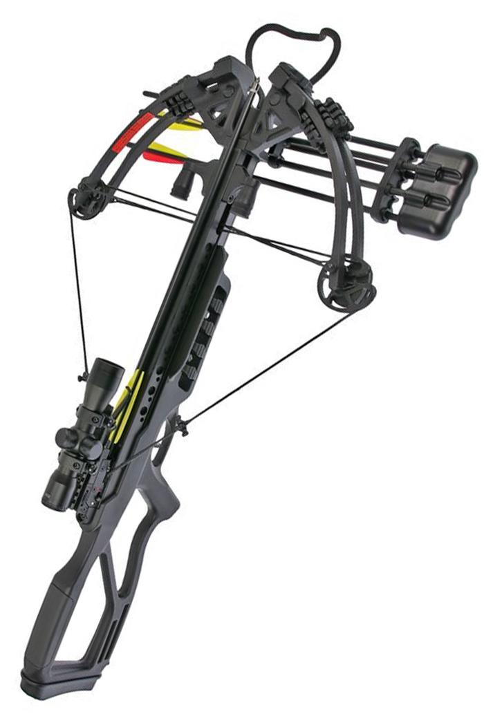 Kruisboog 185 LBS Compound met Kunststof frame incl pijlen + spanhulp + voetbeugel + sling-1623-a