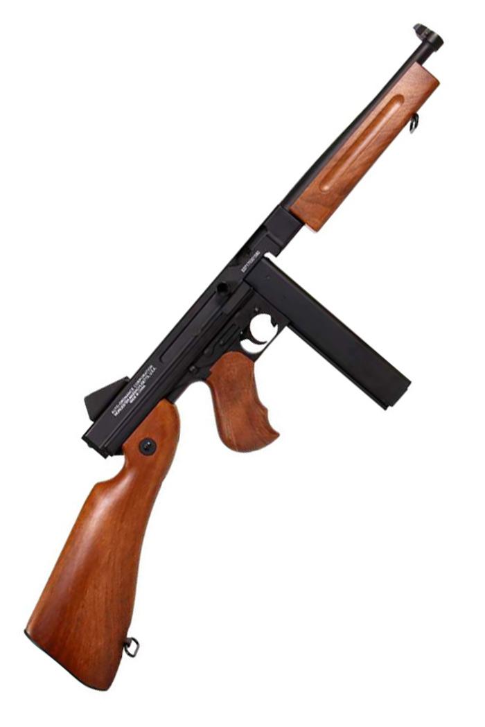 Cybergun - cybergun thompson m1a1 military 6mm airsoft replica aeg semi full auto 380 schots 2