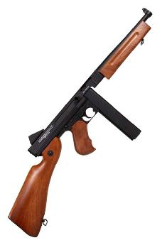 Cybergun - cybergun thompson m1a1 military 6mm airsoft replica aeg semi full auto 380 schots 2