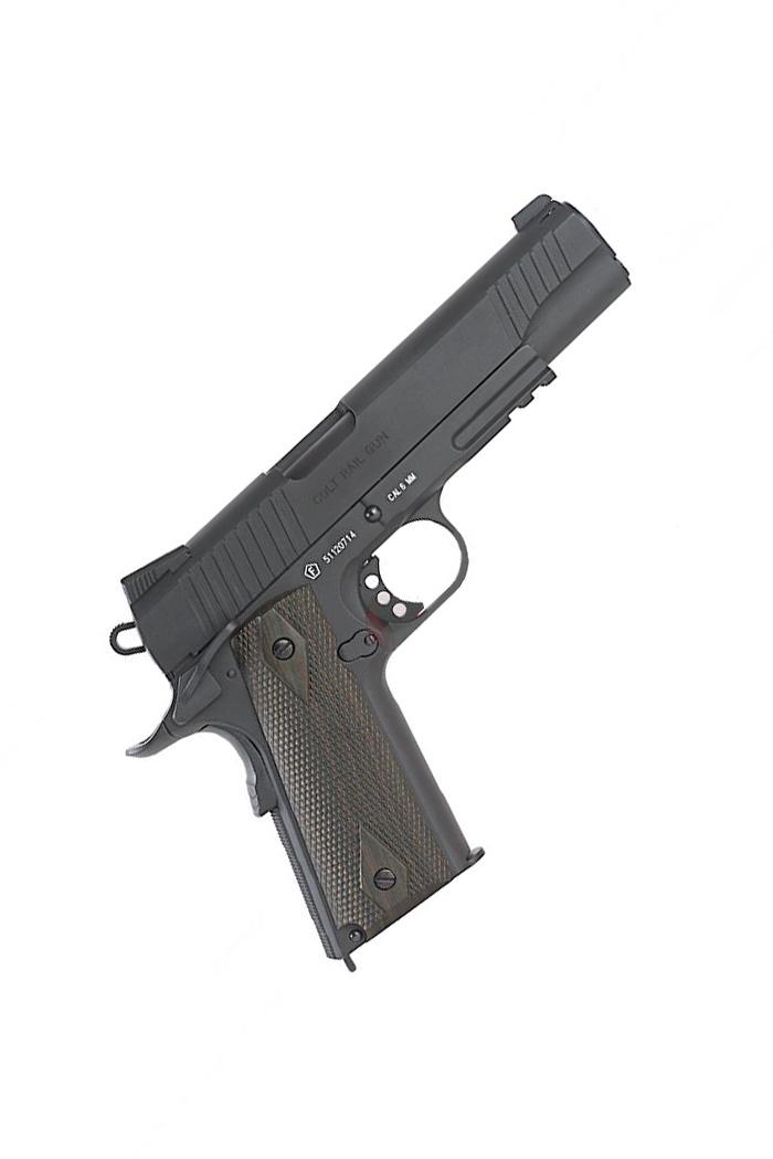 Colt 1911 Rail Gun Black 6mm Airsoft 1 Joule 17 Schots-314-a