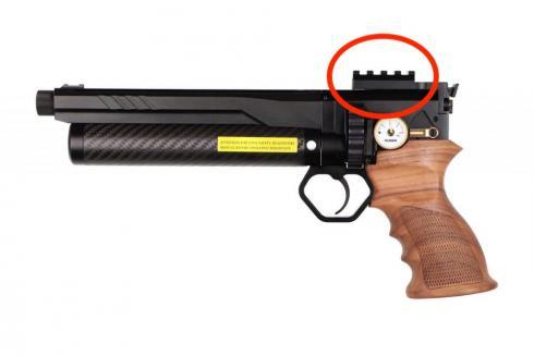 Railtje 22mm voor BOVEN OP / voor plaatsen van een Red Dot-3811-a