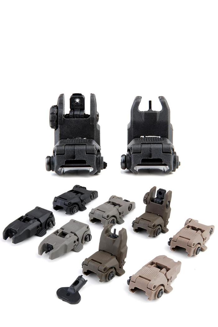 Flip-up Sights Groen / voorkant + achterkant 2-dlg-387-a