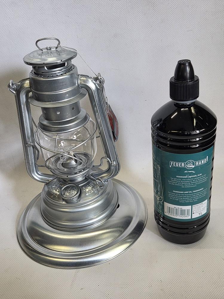 Olie Lamp Zink / EXTRA BREDE VOET /  /  KIT-3929-a
