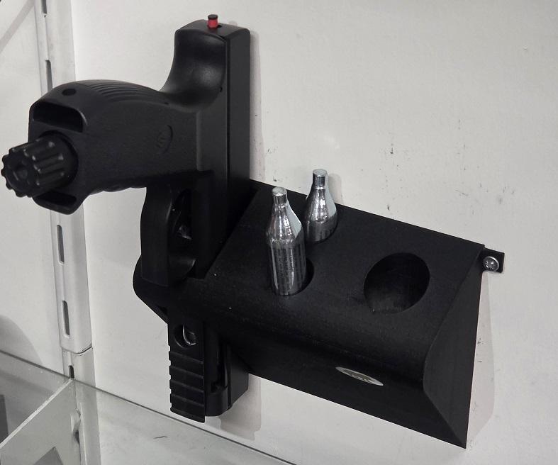 VERWACHT BEGIN JANUARI  2026 /   Pistool (Muur) Houder , geschikt voor Vesta Sentinel.50 Co2 pistool / Eigen Merk-4064-a