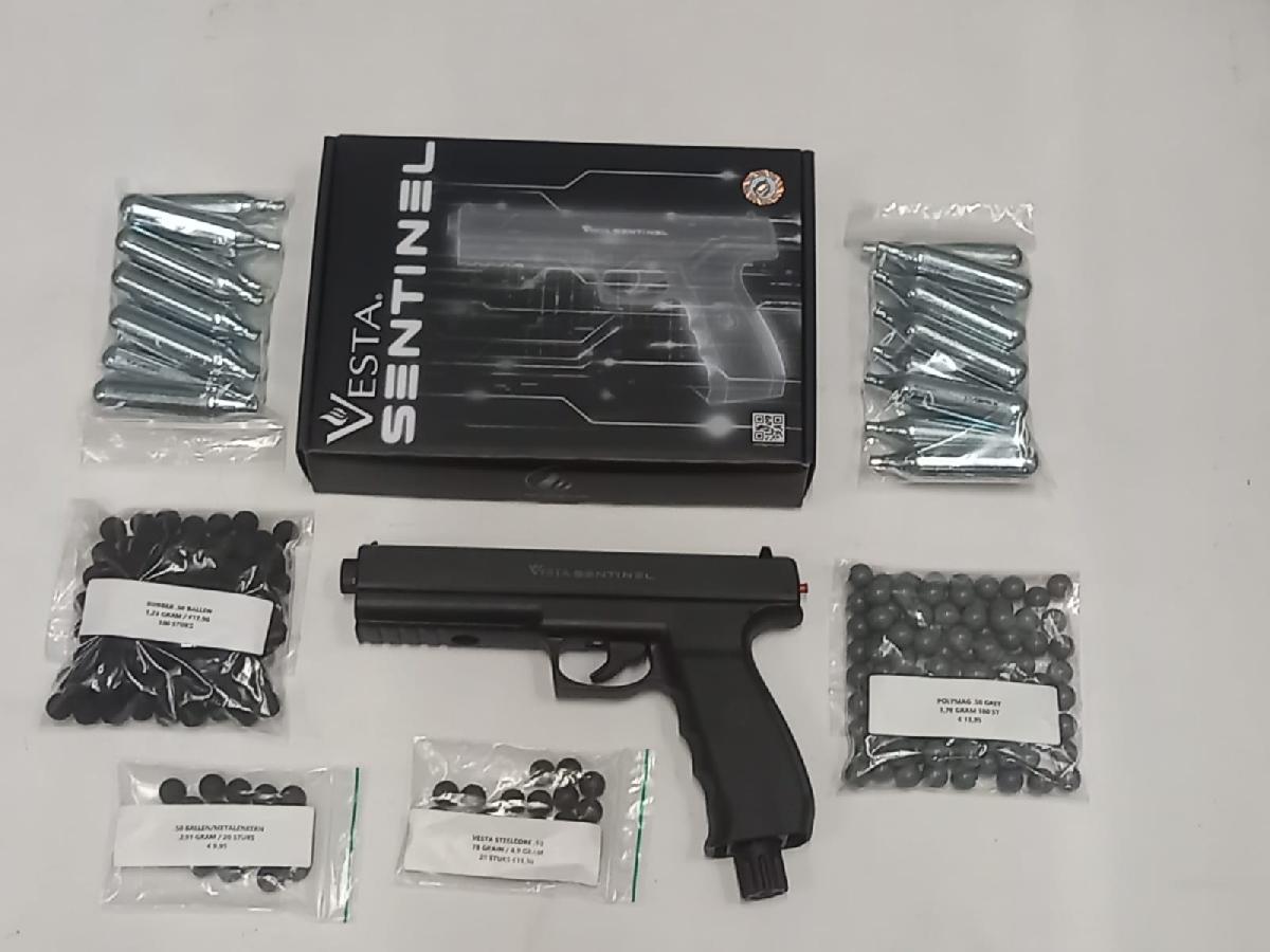 Vesta PDW50 Sentinel .50 Co2 Pistool KIT !  / NEDERLANDSE UITVOERING ; ENERGIE ; 20 JOULE-4095-a