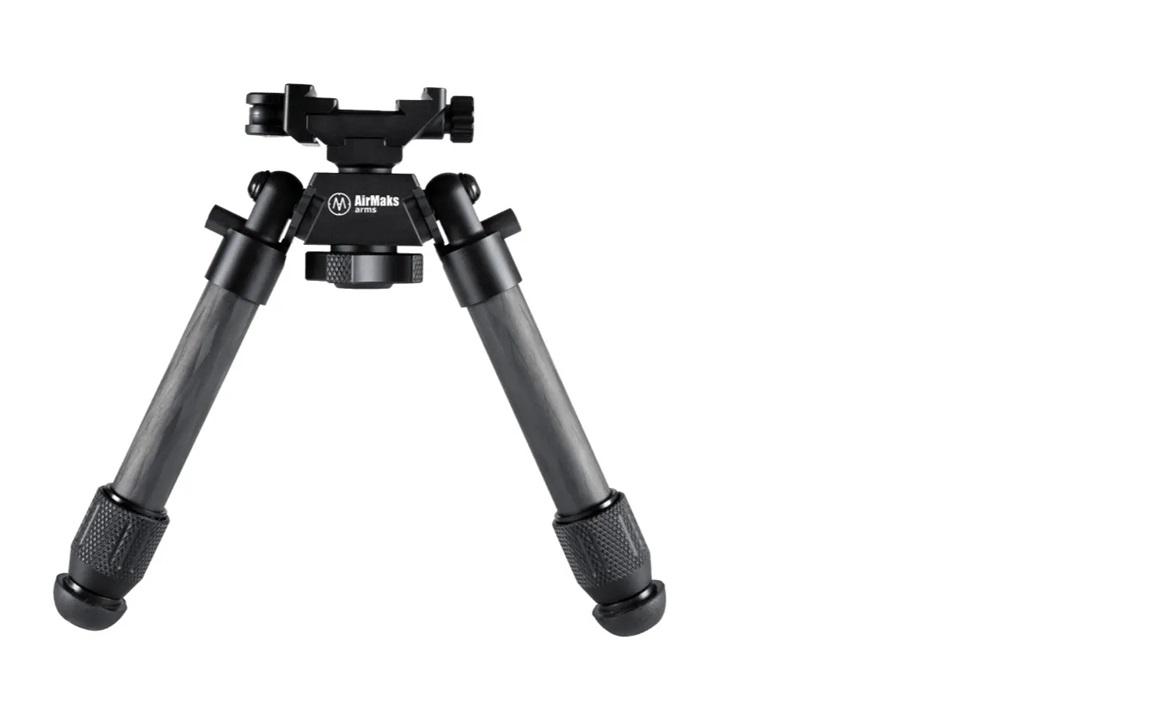 Bipod  Tweepoot Carbon Lichtgewicht - 370 gram / Weaver - picatinny 22mm / Hoogte instelbaar van 19cm tot 24cm-4211-a