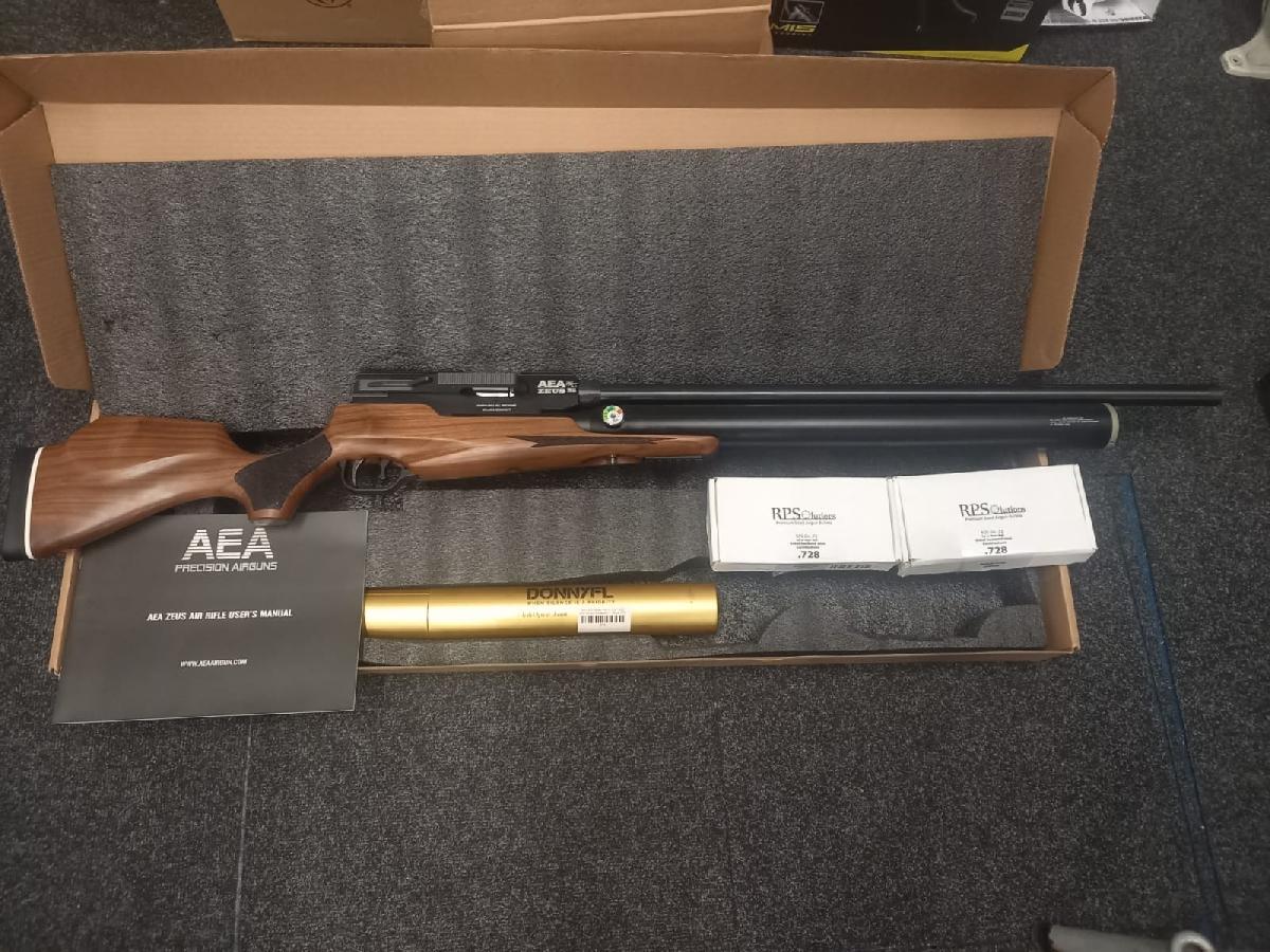ZEUS .72 ( .728 ) Gen 2 ZGAN - OCCASSION  /  WOOD 32 inch  / + Demper + 97x Solid 935 grain  / 18,3mm Persluchtbuks / Max 2000 Joule / 300 Bar-4220-a