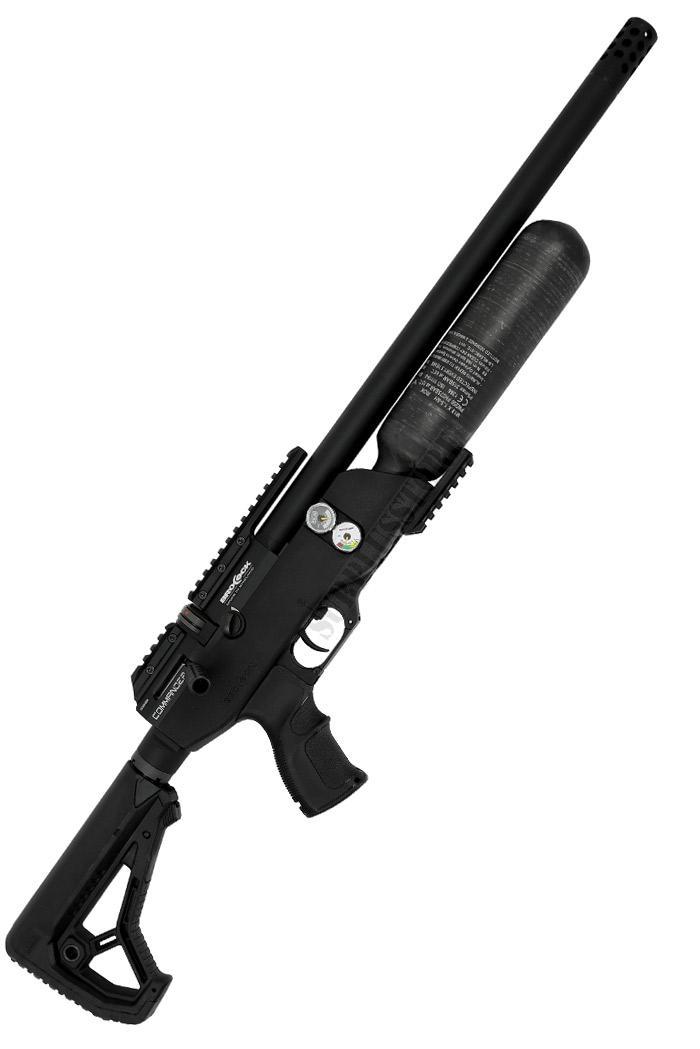 AANBIEDING / Commander XR MAGNUM HR Hi-Lite  6,35mm BLACK  Gereguleerd 74 Joule / EXTRA LANGE LOOP /  Klapkolf - Uitschuifbare Kolf-67-a